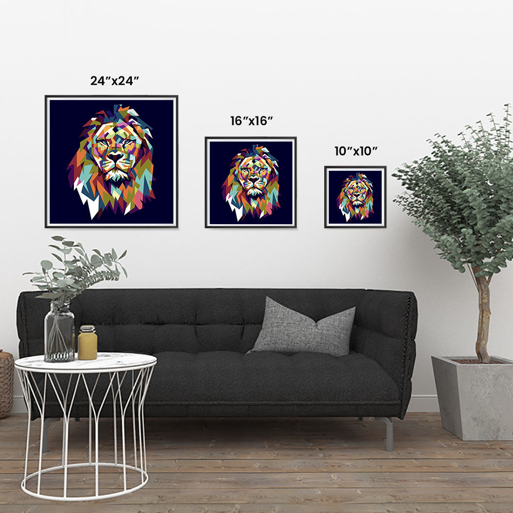 Ezposterprints - The Lion - Cubism