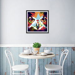 Ezposterprints - The Owl - Cubism - 16x16 ambiance display photo sample