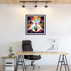 Ezposterprints - The Owl - Cubism - 24x24 ambiance display photo sample