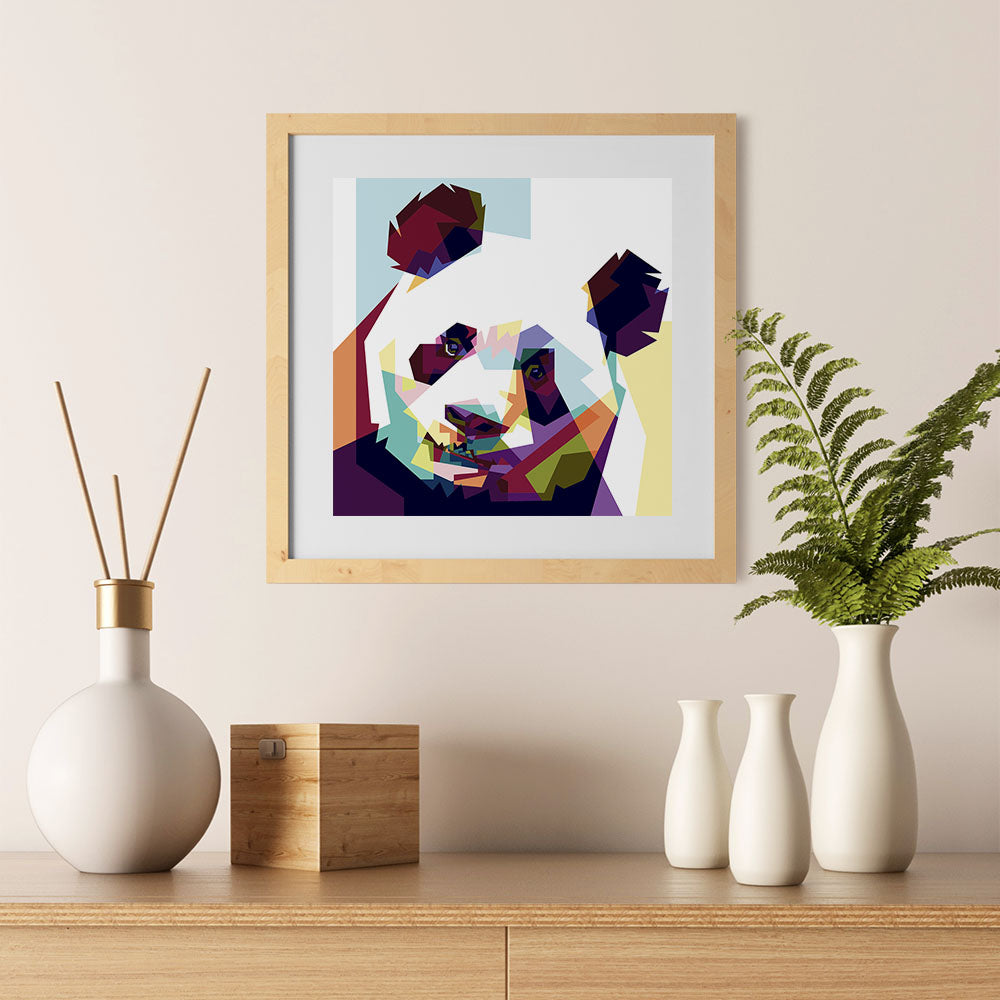 Ezposterprints - The Panda - Cubism - 12x12 ambiance display photo sample