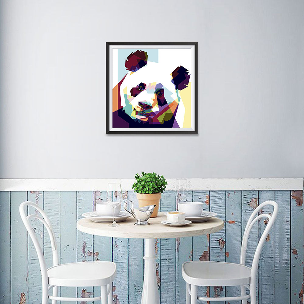 Ezposterprints - The Panda - Cubism - 16x16 ambiance display photo sample