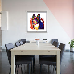 Ezposterprints - The Wolf - Cubism - 32x32 ambiance display photo sample