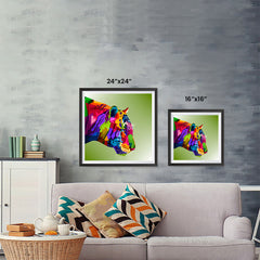 Ezposterprints - Tiger | Cubism Pop Art Design Colorful Animals ambiance display photo sample