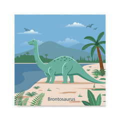 Ezposterprints - Brontosaurus - Prehistoric Animals, Dinosaur Illustrations Series