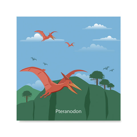 Ezposterprints - Pteranodon - Prehistoric Animals, Dinosaur Illustrations Series