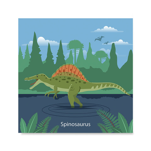 Ezposterprints - Spinosaurus - Prehistoric Animals, Dinosaur Illustrations Series