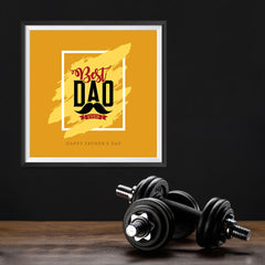 Ezposterprints - Best Dad Ever | Father's Day Posters - 12x12 ambiance display photo sample