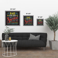 Ezposterprints - Dad! You Are My Super Hero, I love you so much | Father's Day Posters ambiance display photo sample