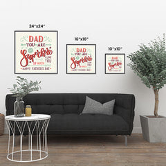 Ezposterprints - Dad! You Are My Super Hero, I love you so much 2 | Father's Day Posters ambiance display photo sample