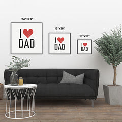 Ezposterprints - I Love Dad | Father's Day Posters ambiance display photo sample