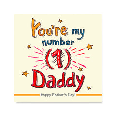 Ezposterprints - You're My Number 1 Daddy | Father's Day Posters