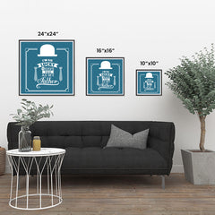 Ezposterprints - I'm So Lucky To Have You As My Father | Father's Day Posters ambiance display photo sample