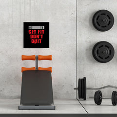 Ezposterprints - Get Fit Don't Quit | GYM Motivation Quotes - 16x16 ambiance display photo sample