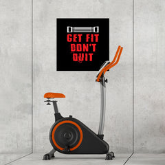 Ezposterprints - Get Fit Don't Quit | GYM Motivation Quotes - 24x24 ambiance display photo sample
