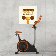 Ezposterprints - Excuses Don't Burn Calories | GYM Motivation Quotes - 24x24 ambiance display photo sample