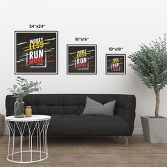 Ezposterprints - Worry Less Run More, Keep Moving | GYM Motivation Quotes ambiance display photo sample
