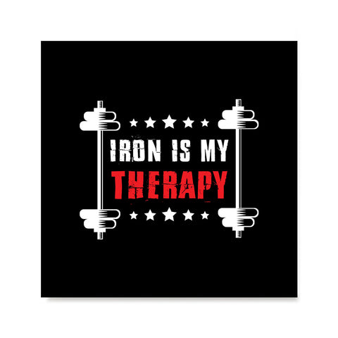 Ezposterprints - Iron is My Therapy | GYM Motivation Quotes