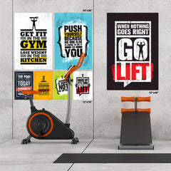 Ezposterprints - Run With Heart | Gym Inspiration Motivation Quotes ambiance display photo sample
