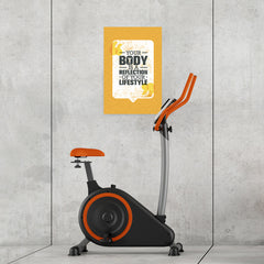 Ezposterprints - Your Body | Gym Inspiration Motivation Quotes - 16x24 ambiance display photo sample