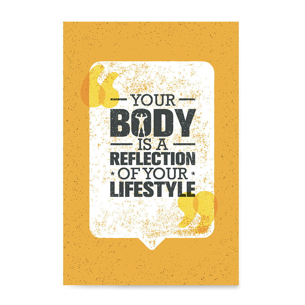 Ezposterprints - Your Body | Gym Inspiration Motivation Quotes
