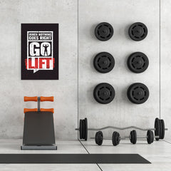 Ezposterprints - Go Lift | Gym Inspiration Motivation Quotes - 24x36 ambiance display photo sample