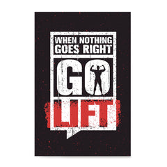 Ezposterprints - Go Lift | Gym Inspiration Motivation Quotes