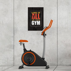 Ezposterprints - Live It | Gym Inspiration Motivation Quotes - 16x24 ambiance display photo sample