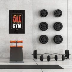Ezposterprints - Live It | Gym Inspiration Motivation Quotes - 24x36 ambiance display photo sample
