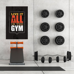 Ezposterprints - Live It | Gym Inspiration Motivation Quotes - 32x48 ambiance display photo sample