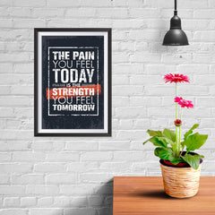 Ezposterprints - The Pain | Gym Inspiration Motivation Quotes - 08x12 ambiance display photo sample
