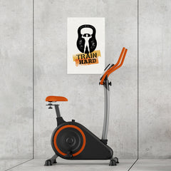 Ezposterprints - Train Hard | Gym Inspiration Motivation Quotes - 16x24 ambiance display photo sample