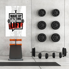 Ezposterprints - Wake Up | Gym Inspiration Motivation Quotes - 32x48 ambiance display photo sample