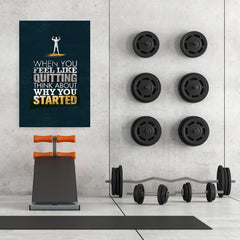 Ezposterprints - When You Feel | Gym Inspiration Motivation Quotes - 32x48 ambiance display photo sample