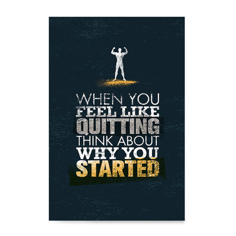 Ezposterprints - When You Feel | Gym Inspiration Motivation Quotes