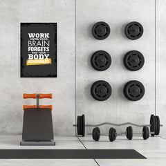 Ezposterprints - Work Until | Gym Inspiration Motivation Quotes - 24x36 ambiance display photo sample