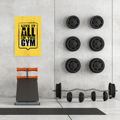 Ezposterprints - Live It 2 | Gym Inspiration Motivation Quotes - 24x36 ambiance display photo sample