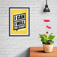 Ezposterprints - I Can | Gym Inspiration Motivation Quotes - 08x12 ambiance display photo sample