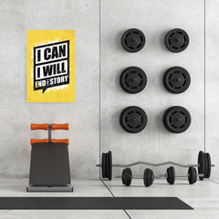 Ezposterprints - I Can | Gym Inspiration Motivation Quotes - 24x36 ambiance display photo sample