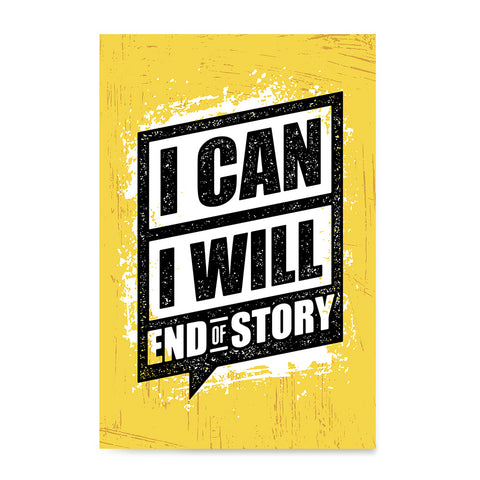 Ezposterprints - I Can | Gym Inspiration Motivation Quotes