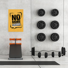 Ezposterprints - No More | Gym Inspiration Motivation Quotes - 24x36 ambiance display photo sample