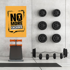 Ezposterprints - No More | Gym Inspiration Motivation Quotes - 32x48 ambiance display photo sample