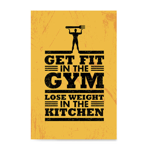 Ezposterprints - Get Fit 2 | Gym Inspiration Motivation Quotes