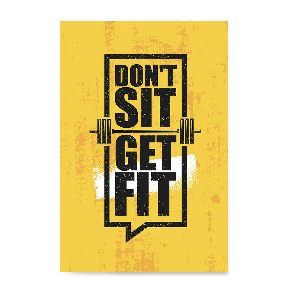 Ezposterprints - Get Fit | Gym Inspiration Motivation Quotes