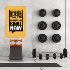 Ezposterprints - Right Now | Gym Inspiration Motivation Quotes - 32x48 ambiance display photo sample