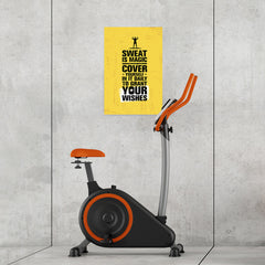 Ezposterprints - Wishes | Gym Inspiration Motivation Quotes - 16x24 ambiance display photo sample