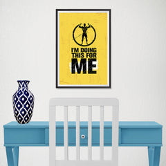 Ezposterprints - For Me | Gym Inspiration Motivation Quotes - 12x18 ambiance display photo sample