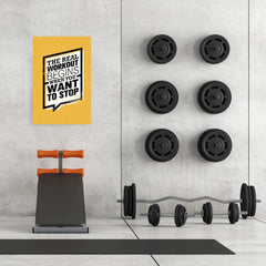 Ezposterprints - real Workout | Gym Inspiration Motivation Quotes - 24x36 ambiance display photo sample