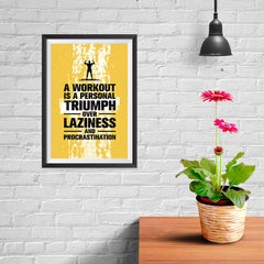 Ezposterprints - Laziness | Gym Inspiration Motivation Quotes - 08x12 ambiance display photo sample
