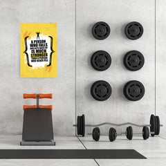 Ezposterprints - Much Stronger | Gym Inspiration Motivation Quotes - 24x36 ambiance display photo sample