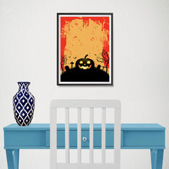 Ezposterprints - The Pumpkin Halloween Poster - 12x16 ambiance display photo sample